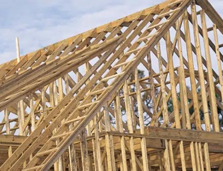 Southern Yellow Pine (SYP) dimensional lumber for construction.